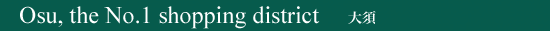 Osu, the No.1 shopping district