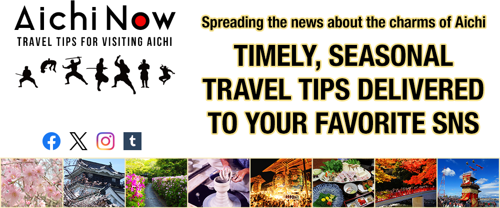 Discover the new charms of Aichi ＳＮＳ　ＳＴＡＲＴ！