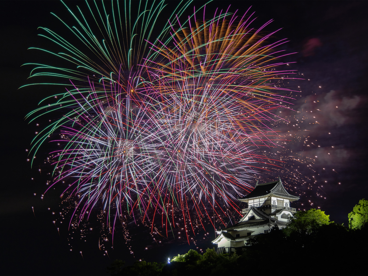 日本ライン夏まつりロングラン花火