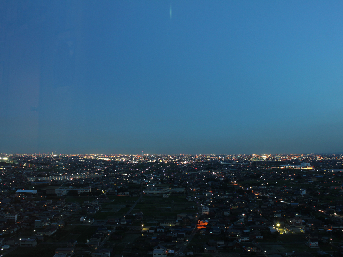 ツインアーチ138展望室からの眺め