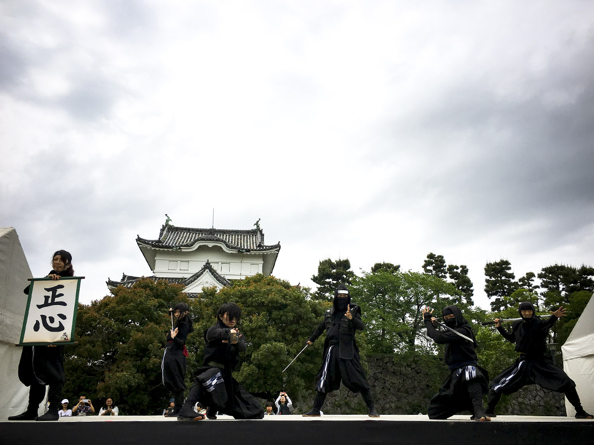 Tokugawa Ieyasu's Hattori Hanzo and The Ninjas team - New 2018 Member Introduction at Nagoya Castle - Lady Ninja 
