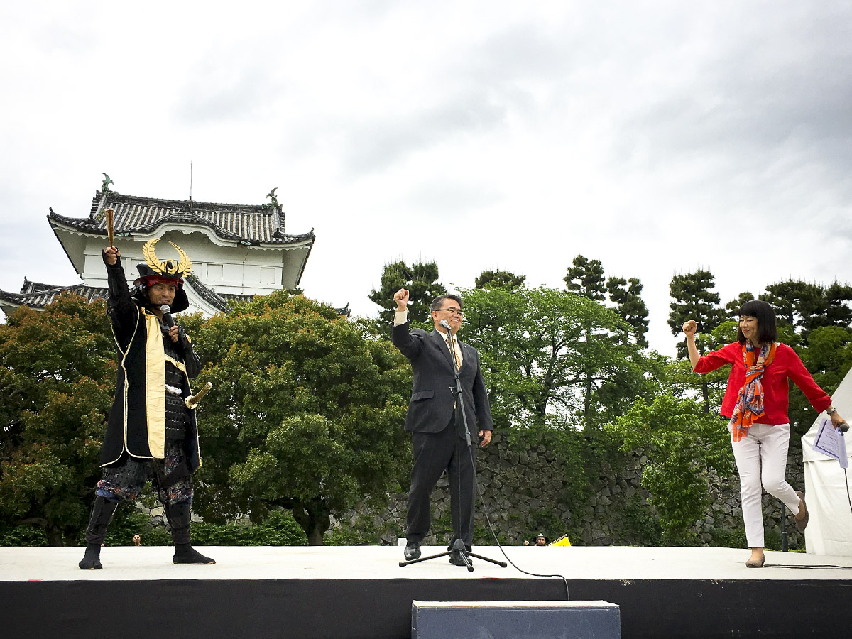 Tokugawa Ieyasu's Hattori Hanzo and The Ninjas team - New 2018 Member Introduction at Nagoya Castle - Lady Ninja 