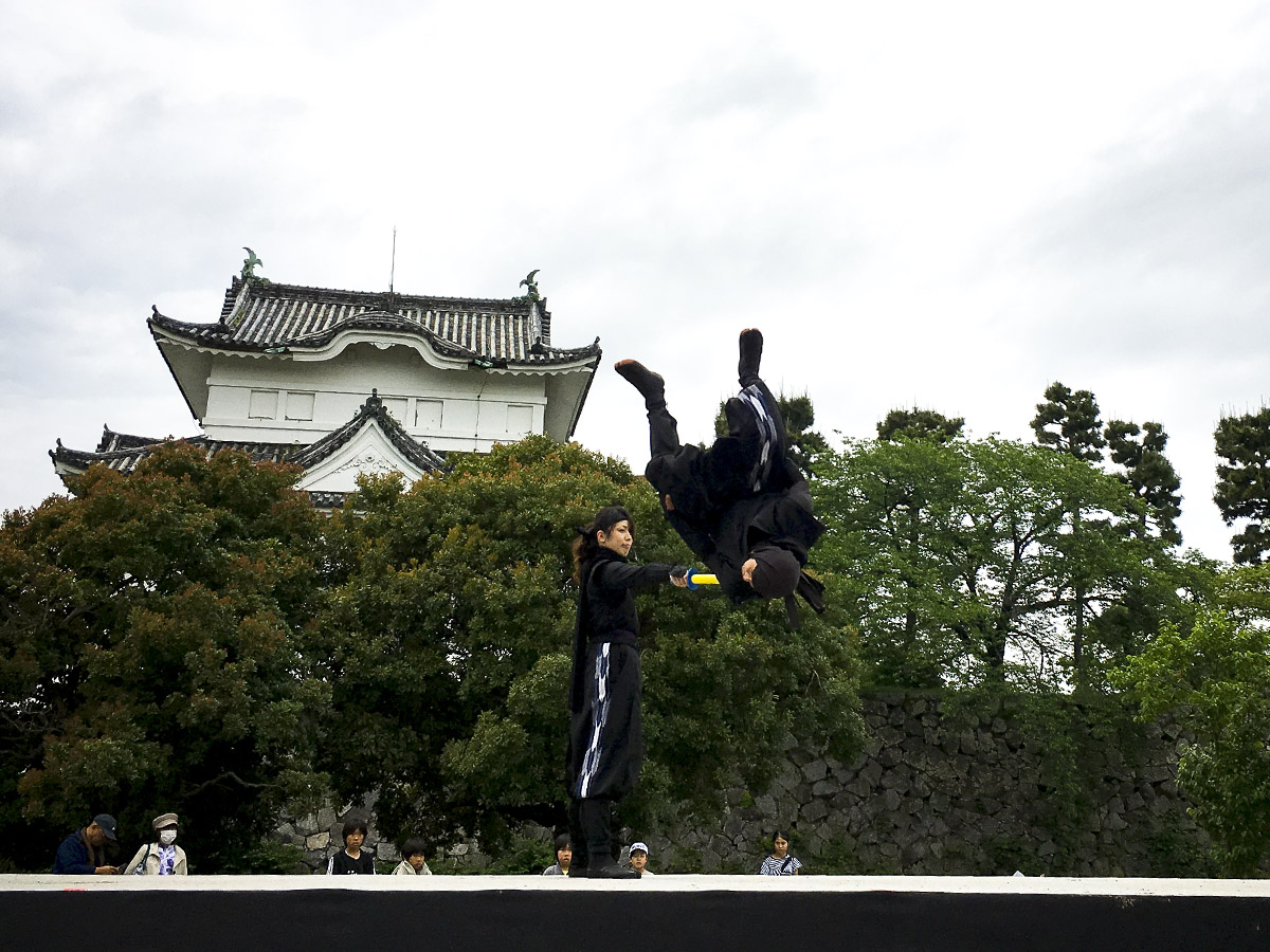 Tokugawa Ieyasu's Hattori Hanzo and The Ninjas team - New 2018 Member Introduction at Nagoya Castle - Lady Ninja 