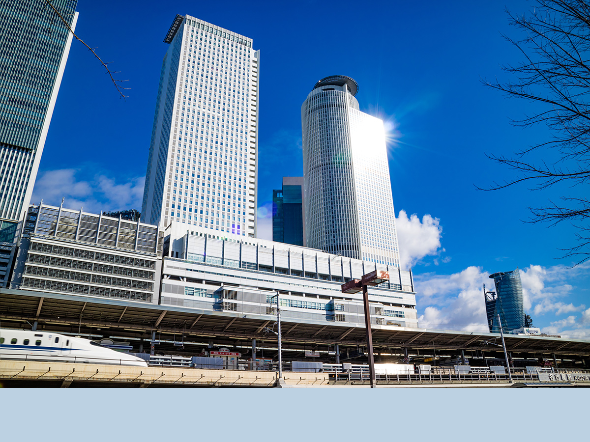 从东京到名古屋约1小时40分。