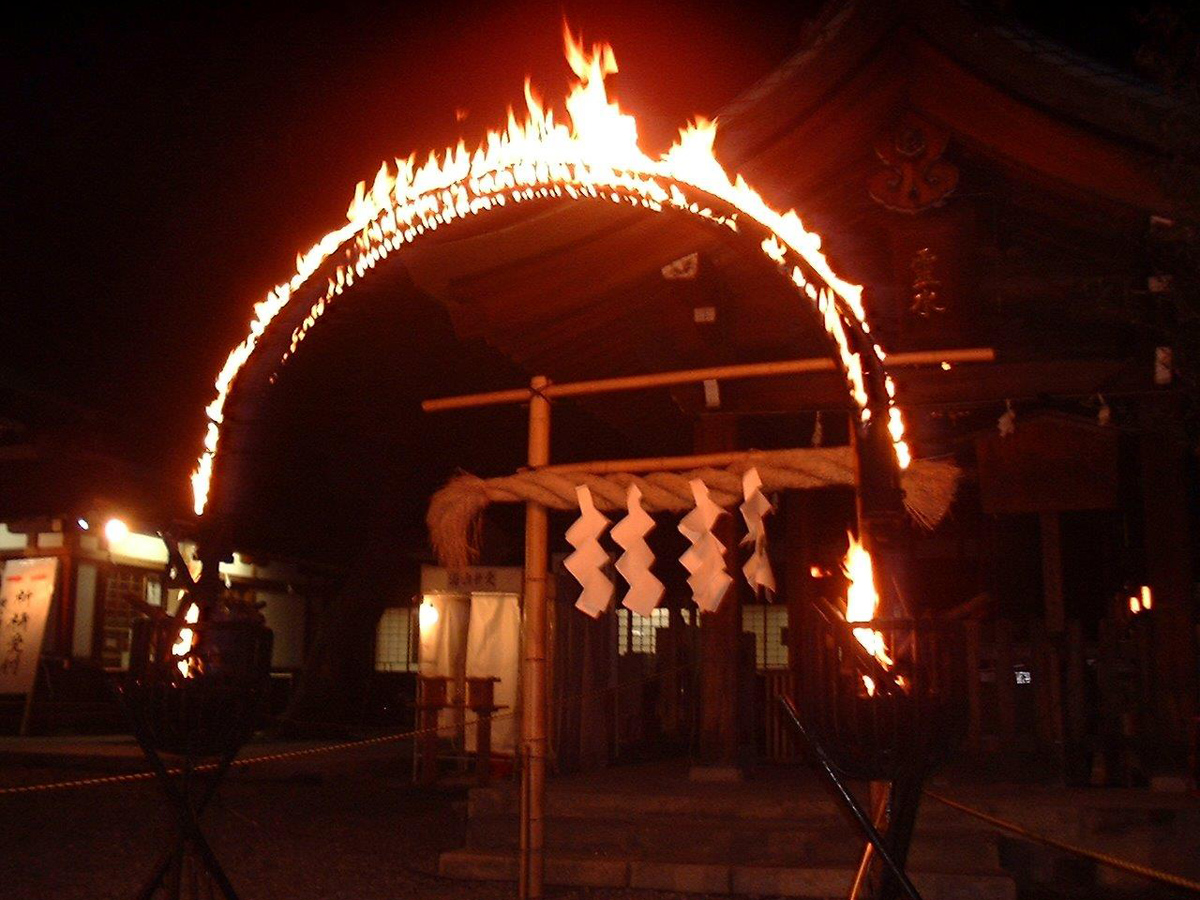 真清田神社 鑽火環
