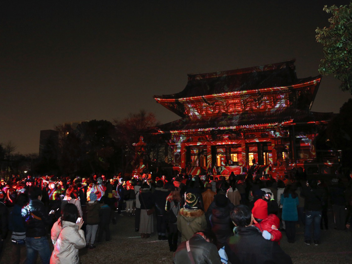 Higashi Betsuin Temple & D-K Live Digital Kakejiku
