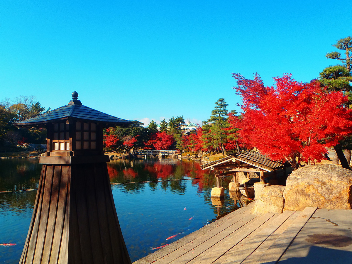 錦を纏う 徳川園紅葉祭