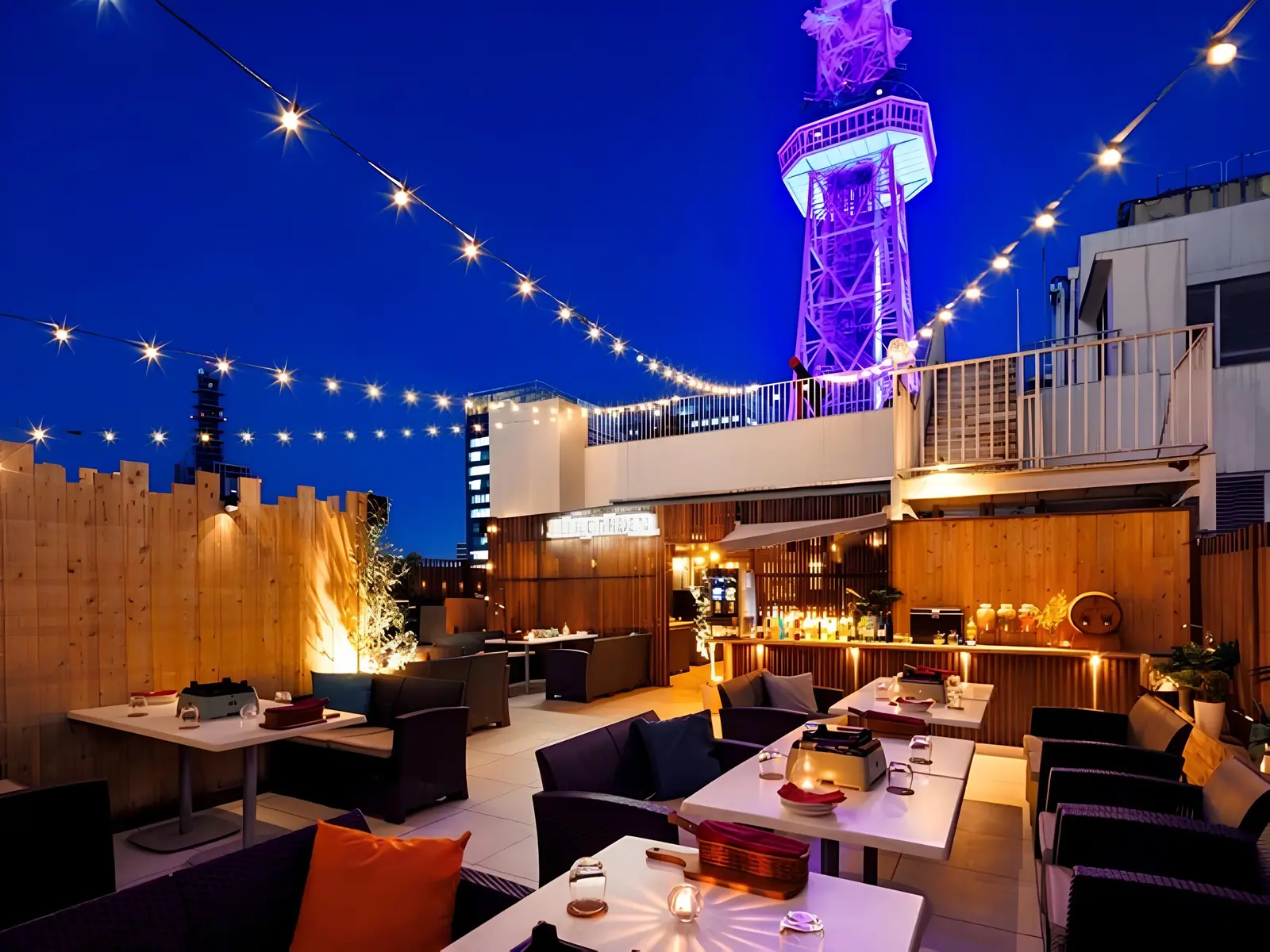 Nagoya Beer Garden MIRAI TOWER View, Sakae Location