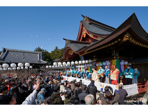 岩津天満宮 節分祭 豆まき