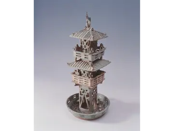 緑釉水榭 中国 後漢時代(1～2世紀) (茂木計一郎氏寄贈)