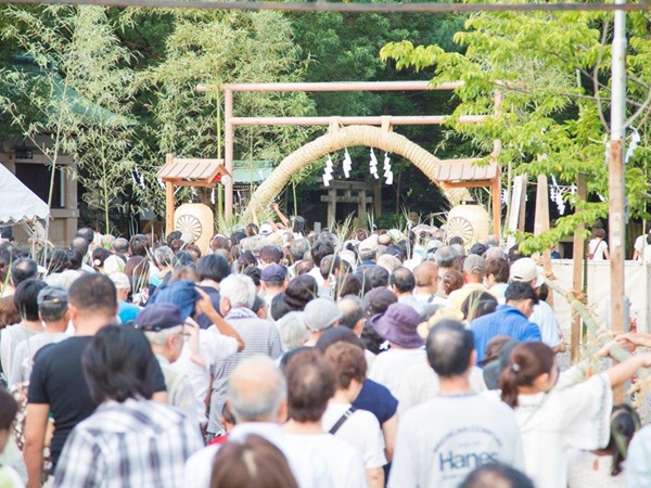 真清田神社 夏越神事(輪くぐり)