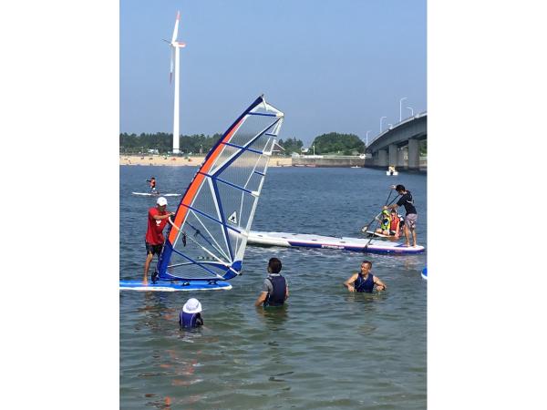 ウインドサーフィン&SUP無料体験会in新舞子海岸