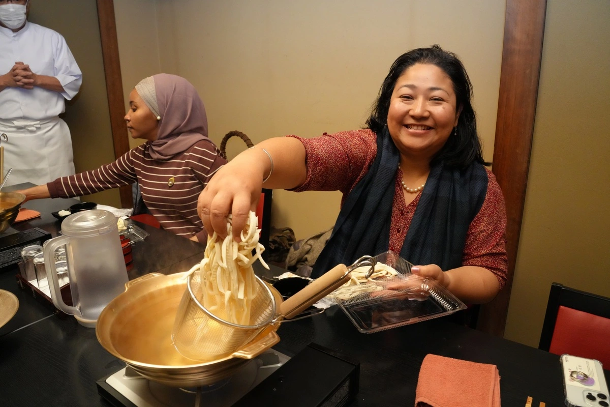 Authentic Udon Making Experience at Taishoan Kamaharu