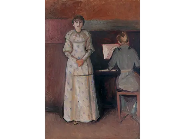 エドヴァルド・ムンク《ラグンヒルとダグニー・ユール（二人の姉妹）》1892-93年 メナード美術館初公開コレクション