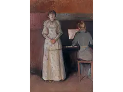 エドヴァルド・ムンク《ラグンヒルとダグニー・ユール（二人の姉妹）》1892-93年 メナード美術館初公開コレクション