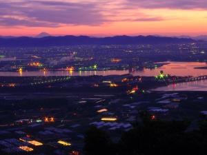 蔵王山夜景