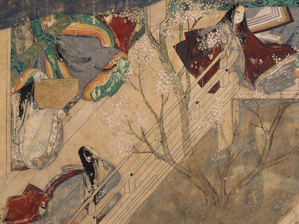 The Tale of Genji Illustrated Scroll (Takekawa II. National treasure.)