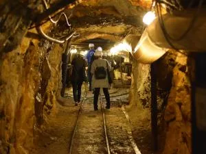 大人気！坑道内を特別見学　魅惑の粟代鉱山軌道