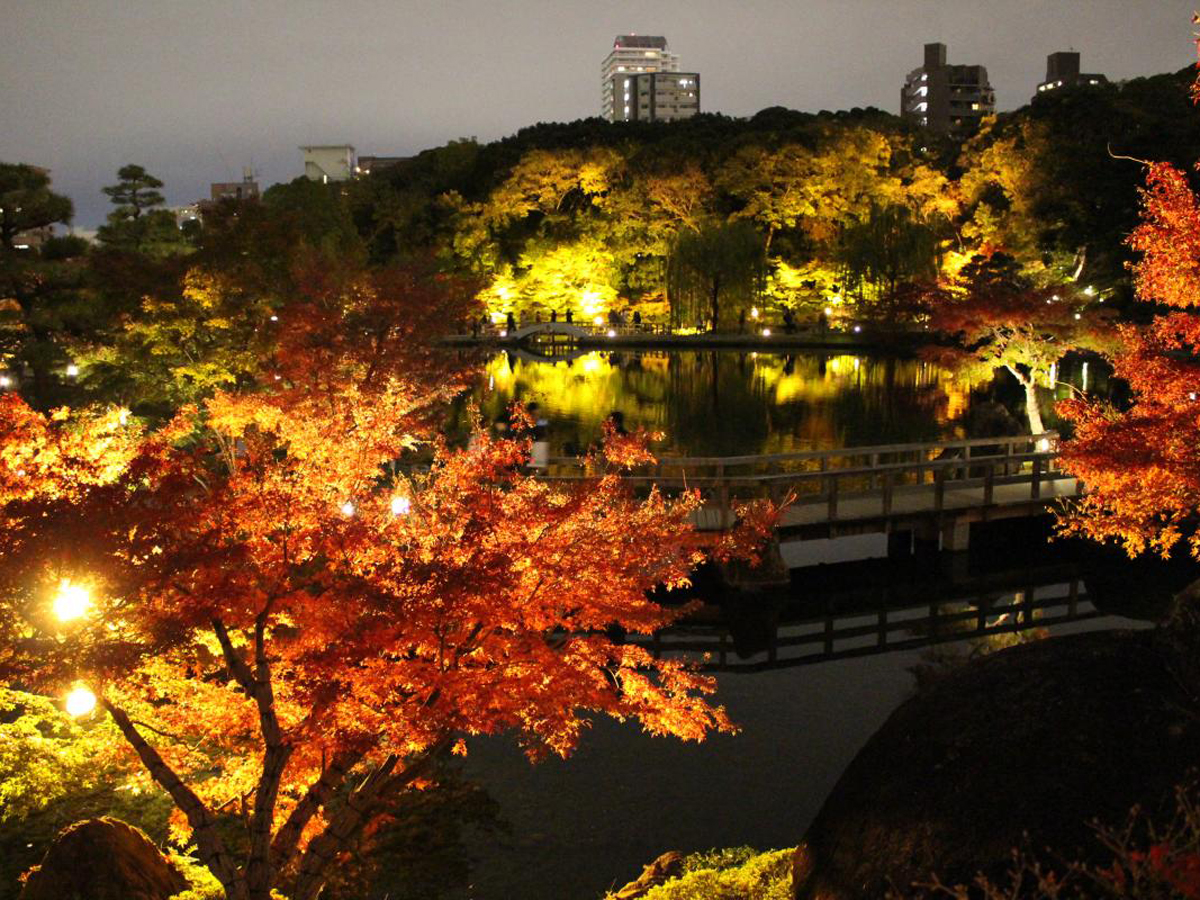 錦を纏う　徳川園紅葉祭