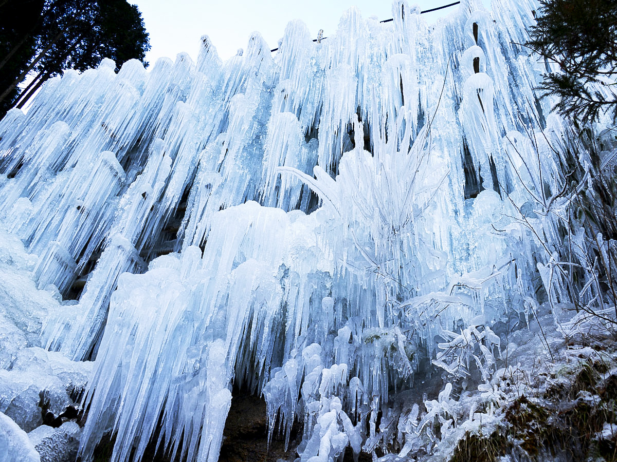 涌水广场的冰瀑