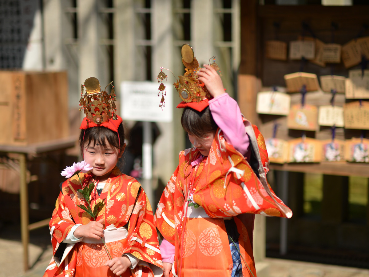 大縣神社「稚児社参」