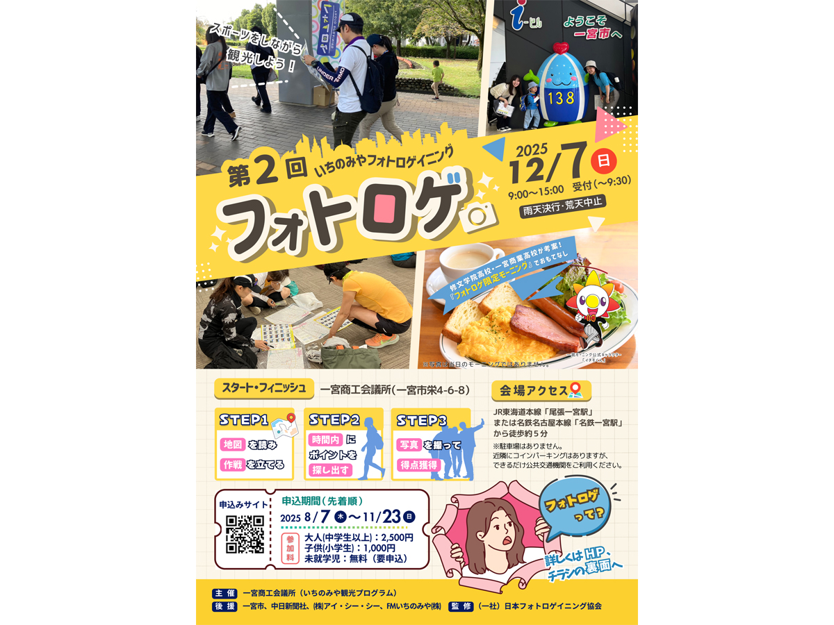 第2回　いちのみやフォトロゲイニング