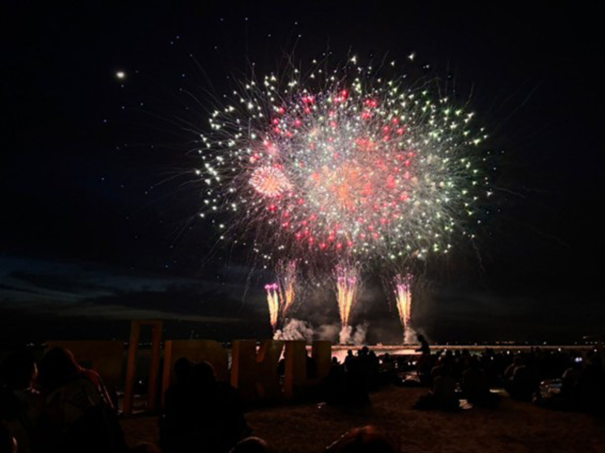 常滑りんくうビーチ　サンセット花火