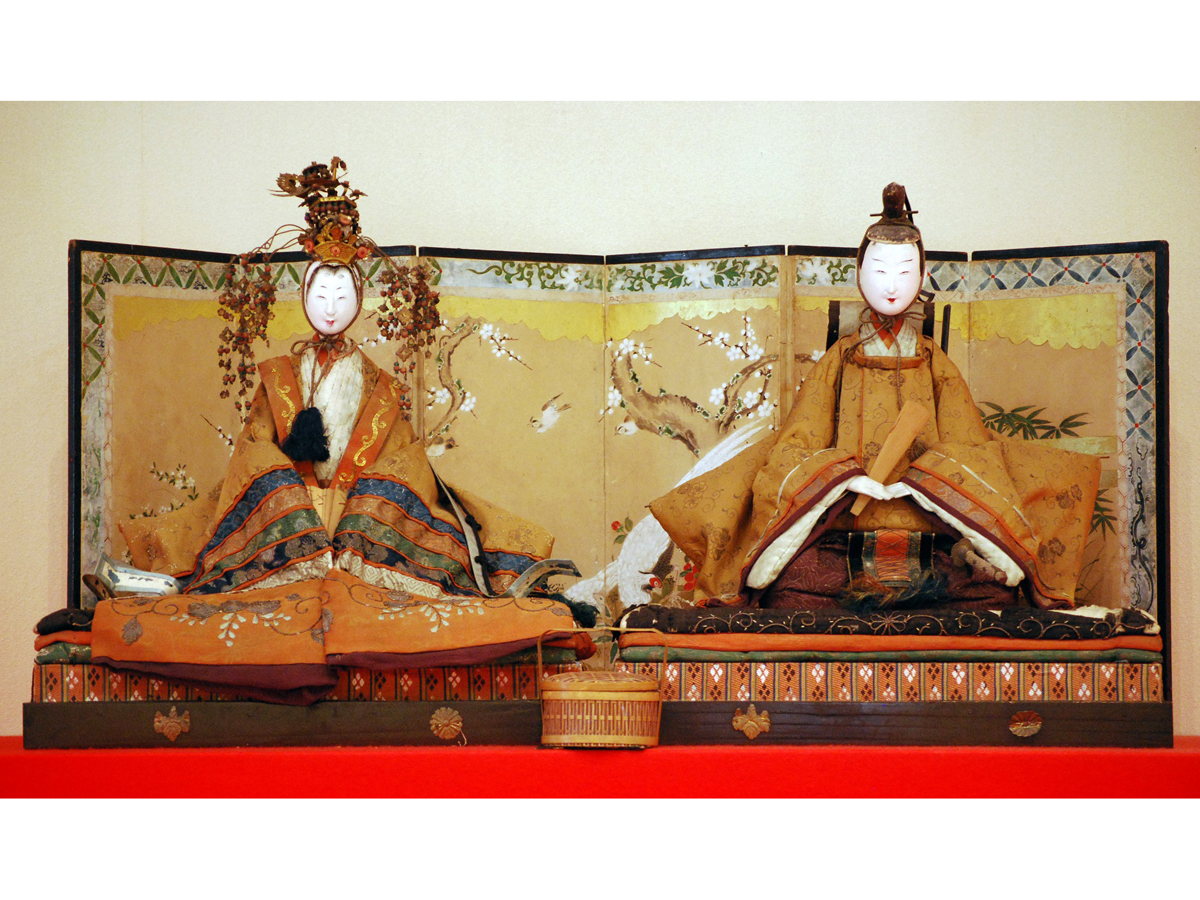 女儿节展　人偶和女性的手工工具