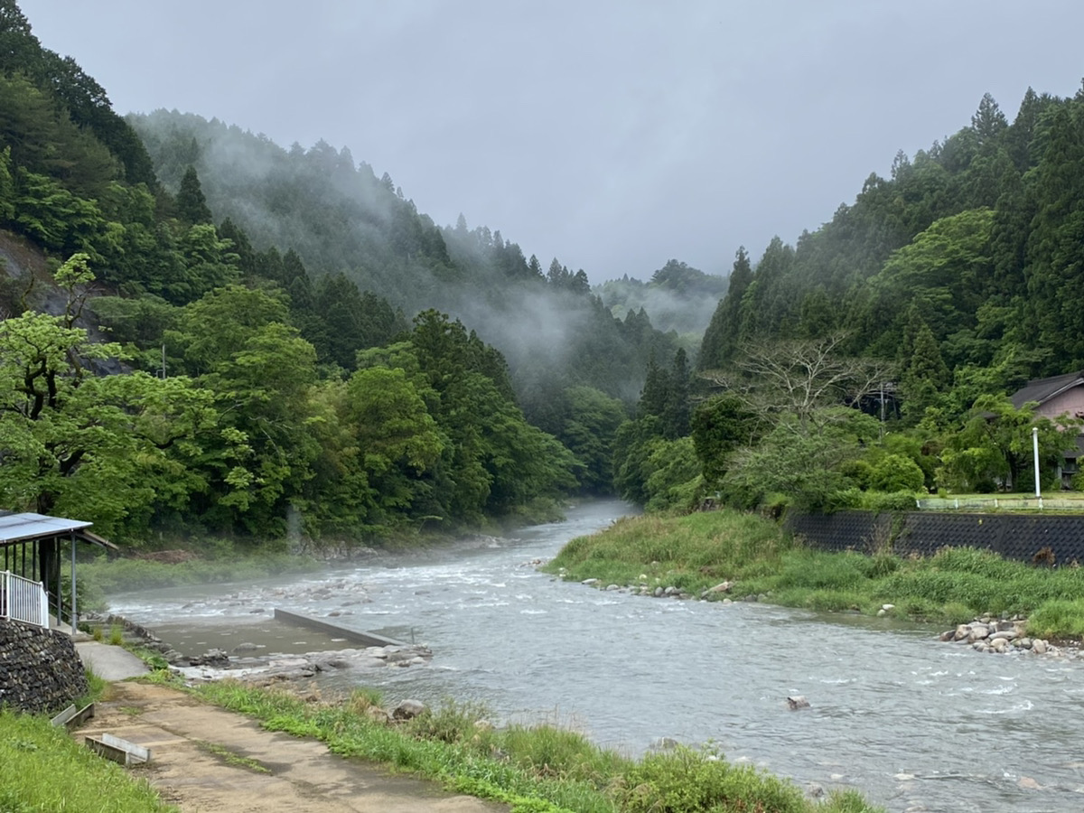 寒狭川上流　あゆ釣り解禁