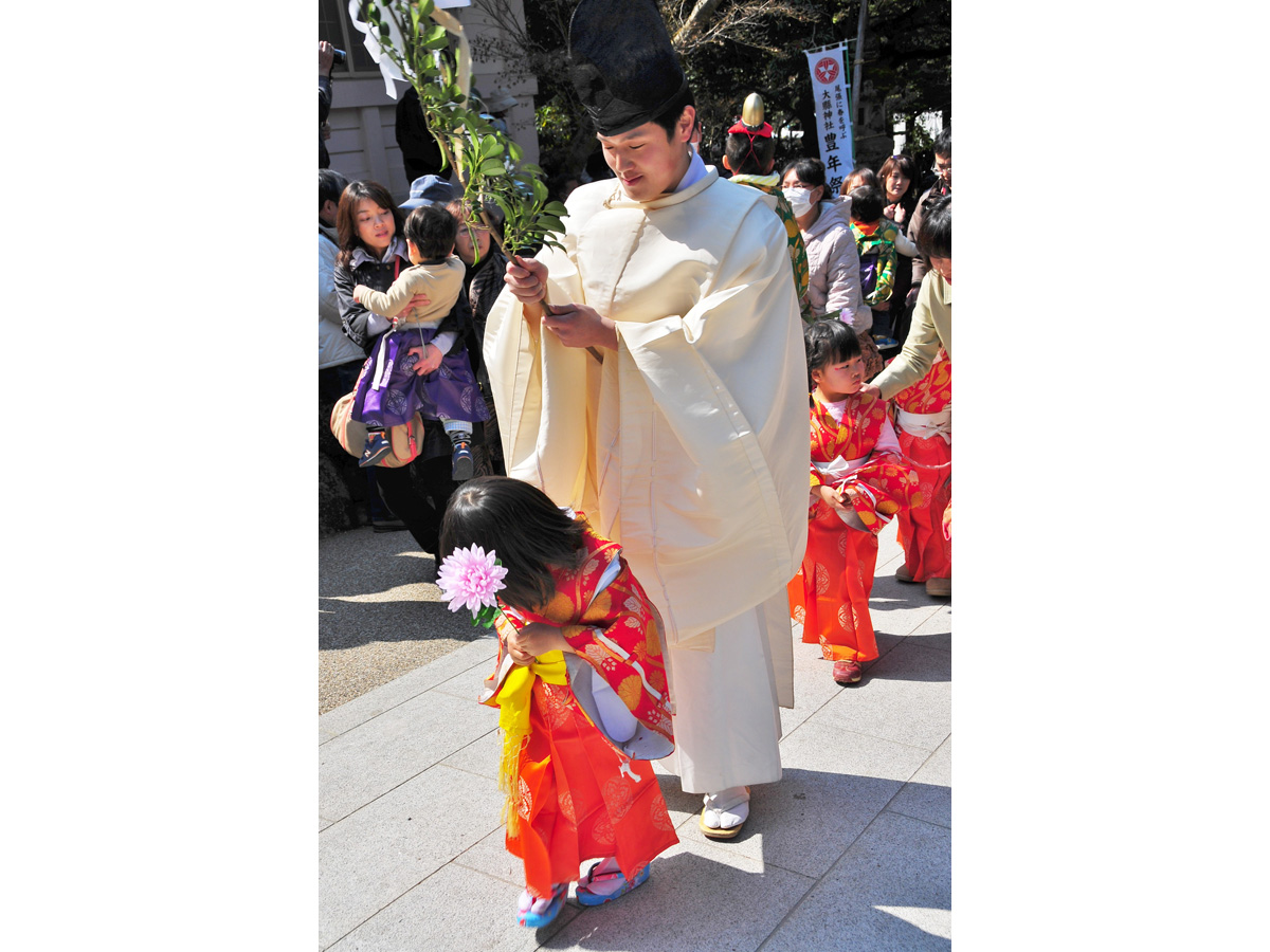 大縣神社「稚児社参」