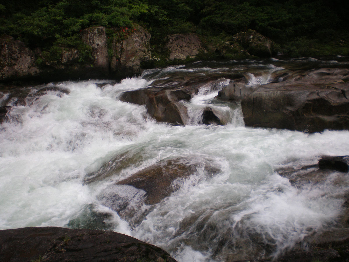 煮え渕　ポットホール
