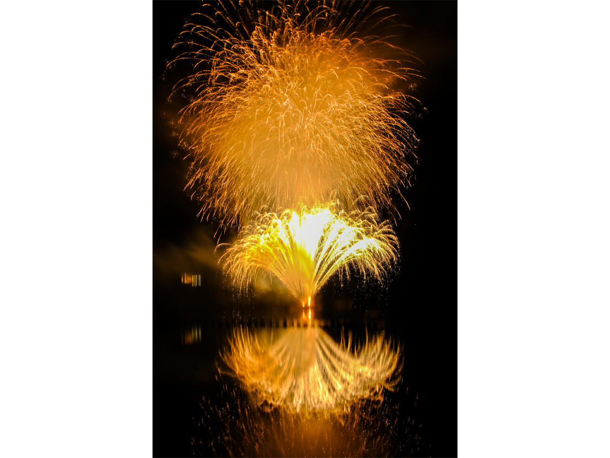 三河湖花火