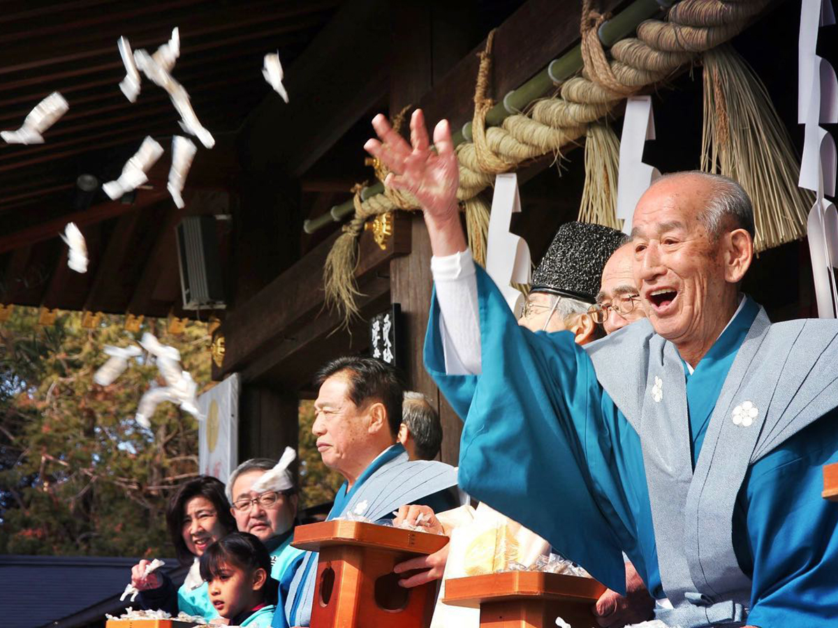 이와즈텐만구 세쓰분 축제
