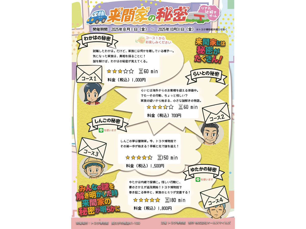 リアル謎解きイベント「来間家の秘密」