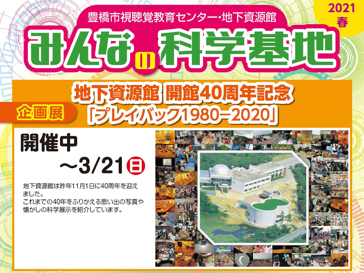 企画展 地下資源館 開館40周年記念「プレイバック1980-2020」