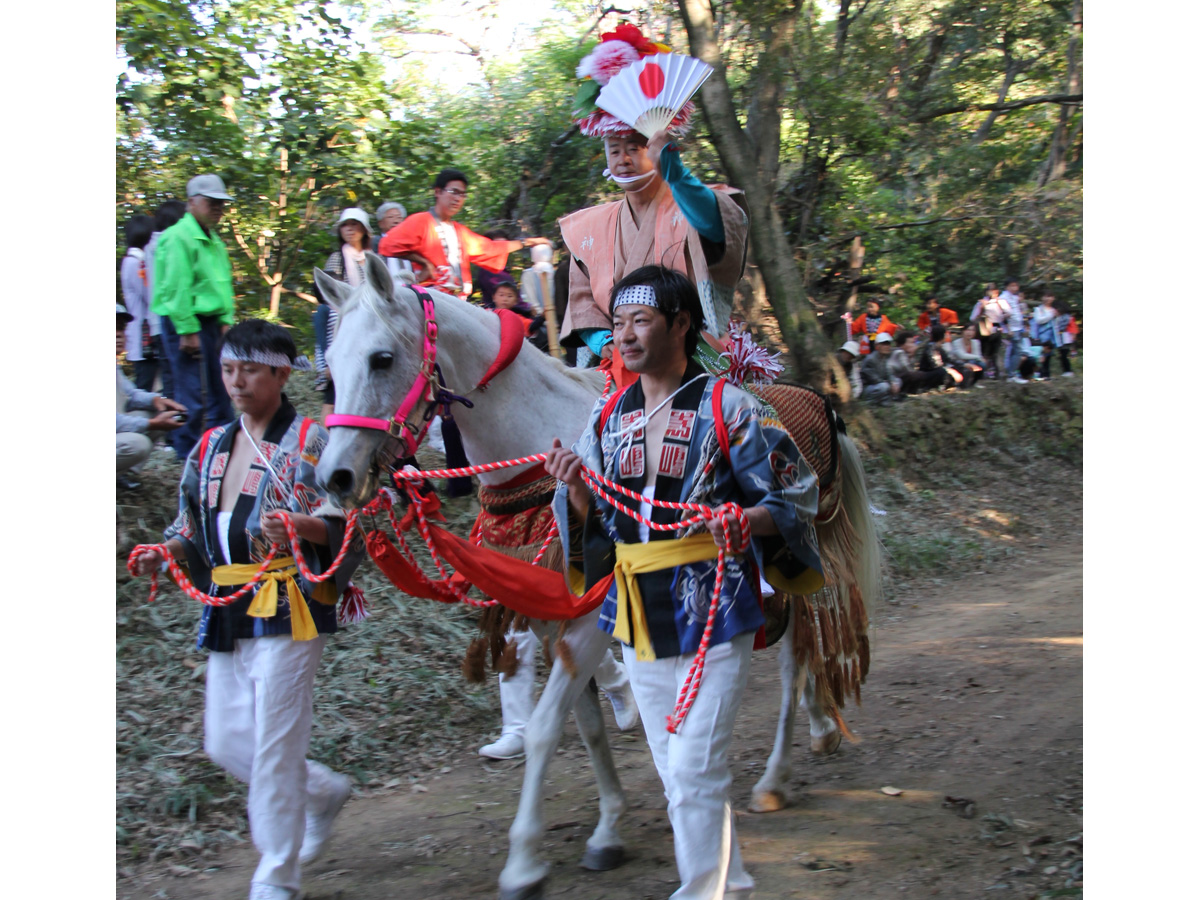 瀬門神社　馬駈神事