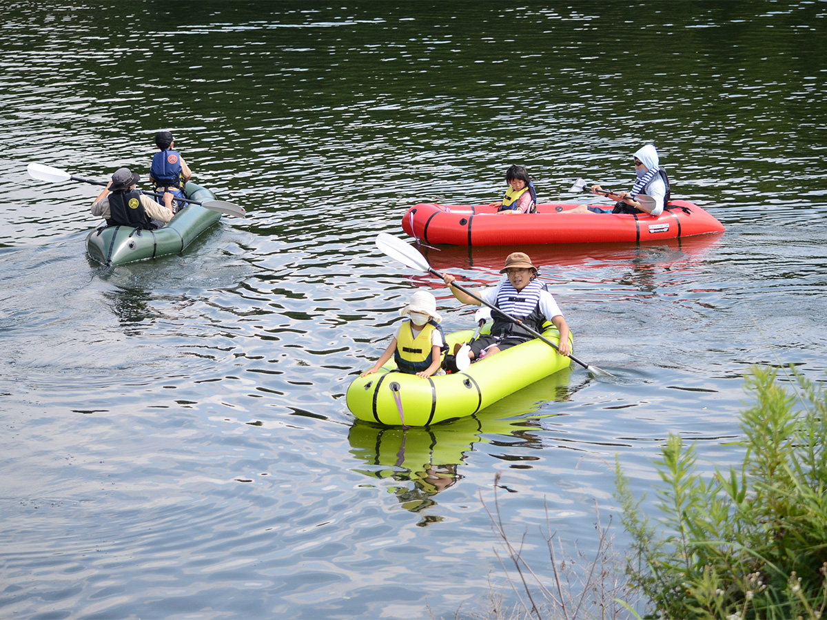 佐布里池カヌー体験