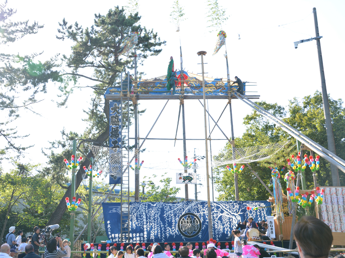 大脇の梯子獅子