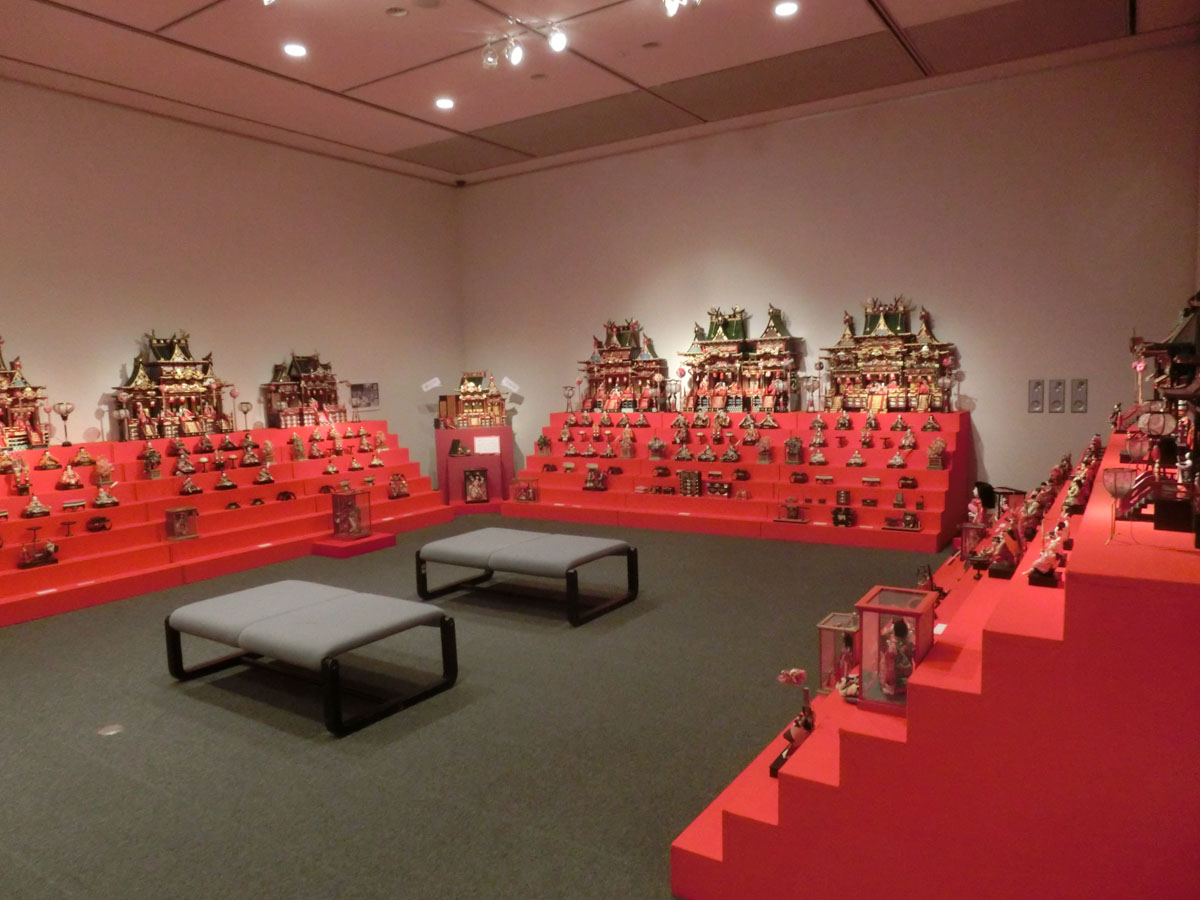 女儿节展　人偶和女性的手工工具