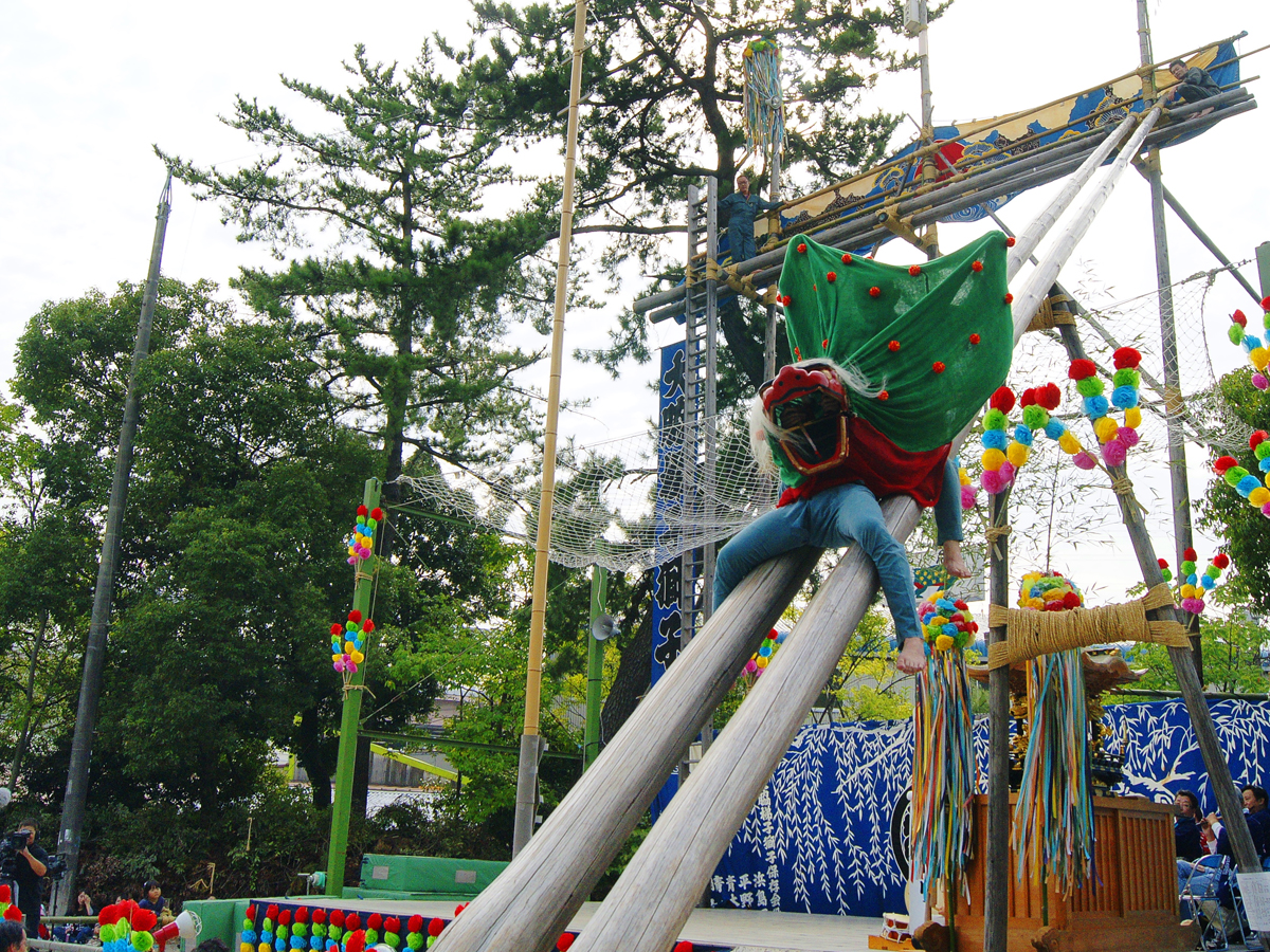 大脇の梯子獅子