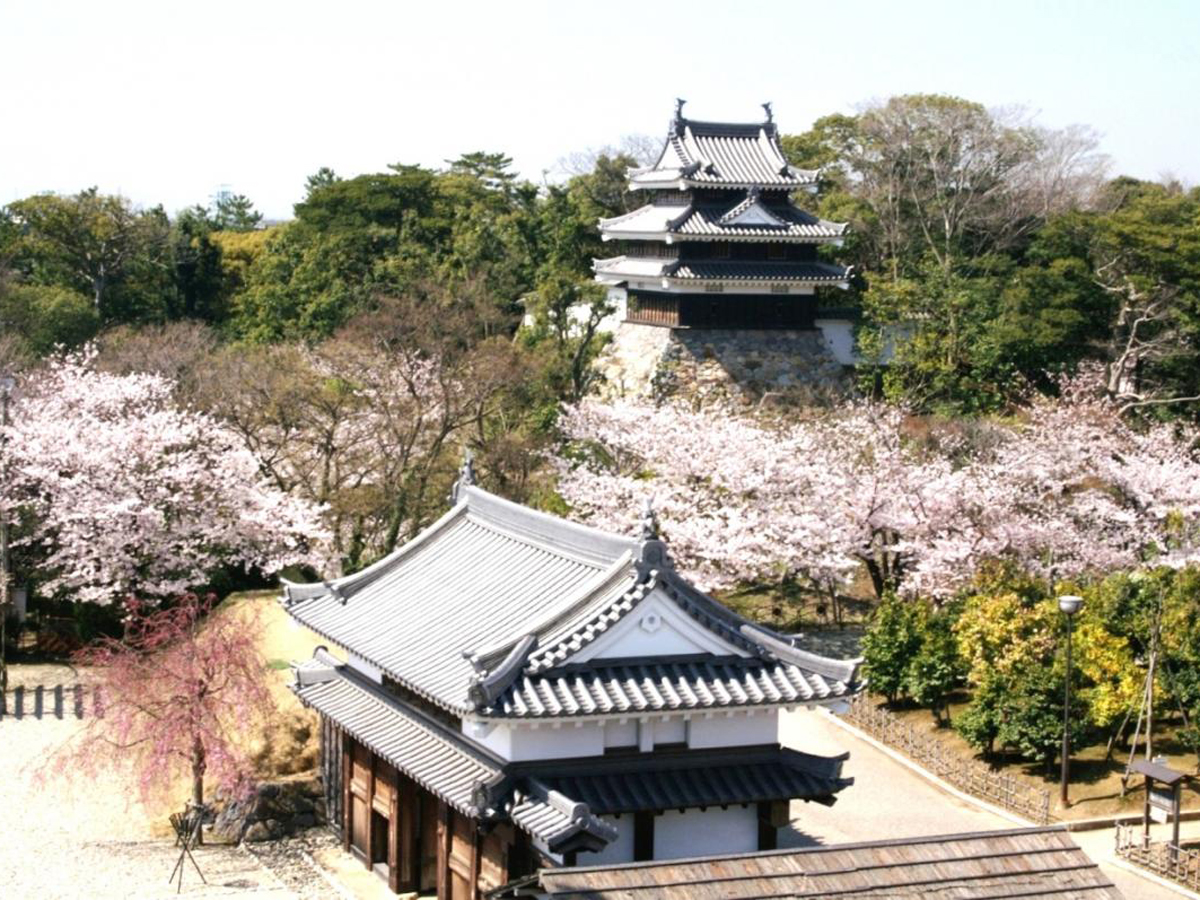 西尾城と旧近衛邸（西尾市歴史公園）