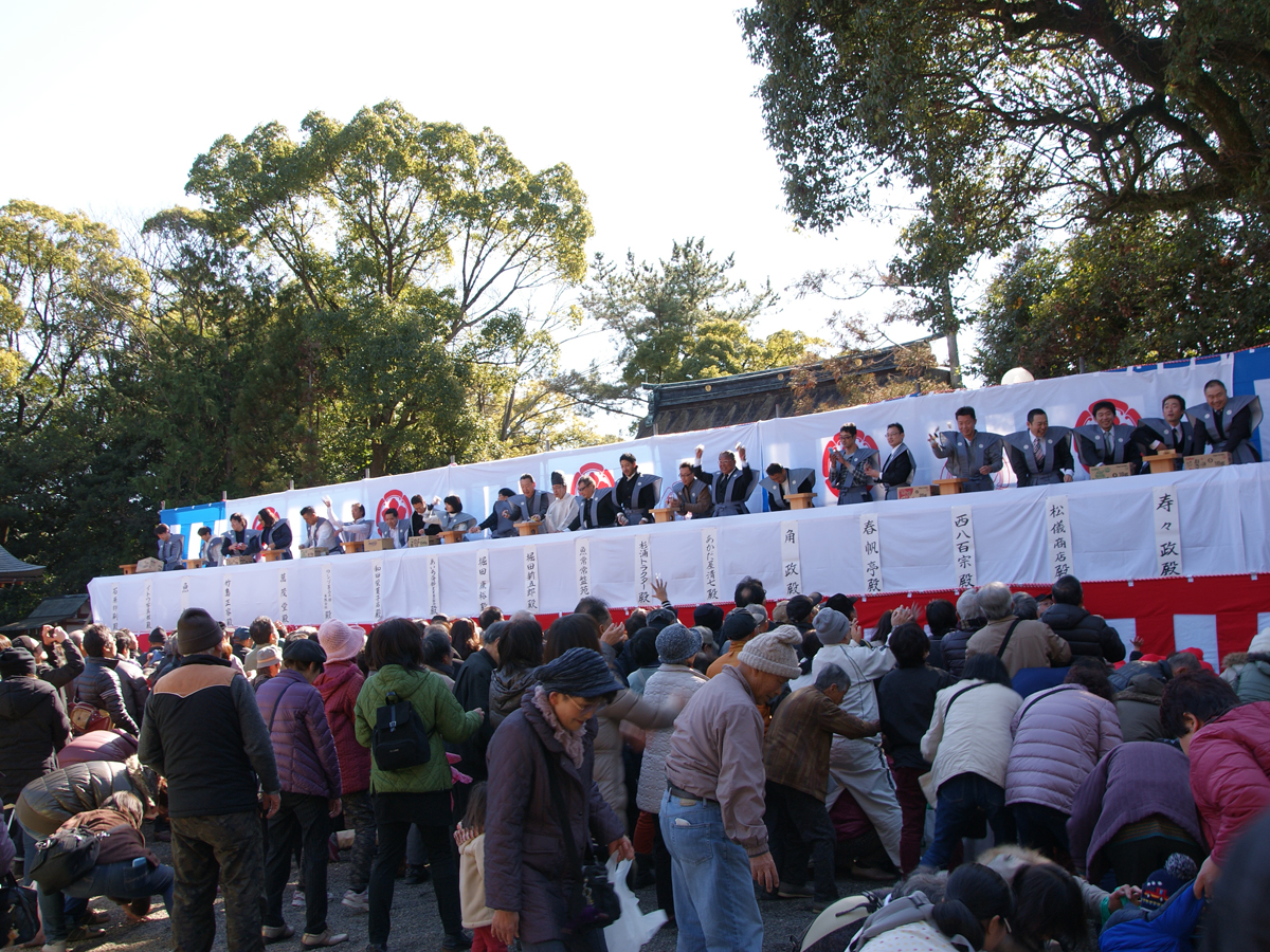 津島神社　節分豆撒式