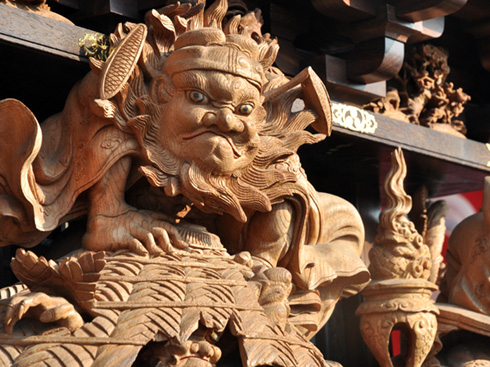 祭りの華・美しき山車彫刻の世界【はんだ山車まつり】